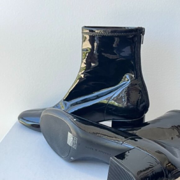Charles & Keith Black Heel Ankle Boots - Picture 5 of 5